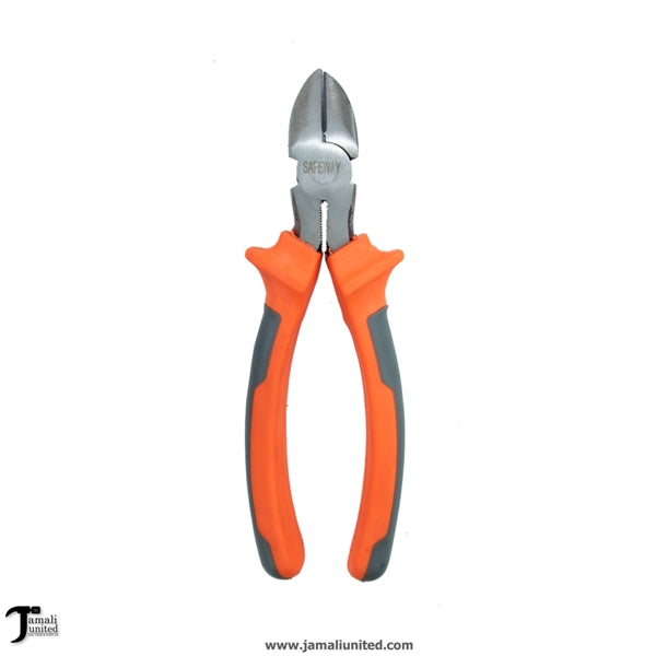 SIDE CUTTER SAFEWAY 8" ORANGE/GRAY