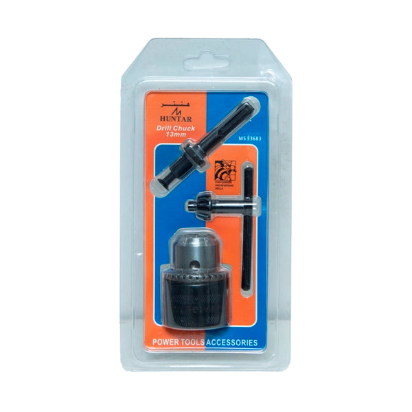 Drill Chuck 13mm W/Key 3Pcs Set Huntar