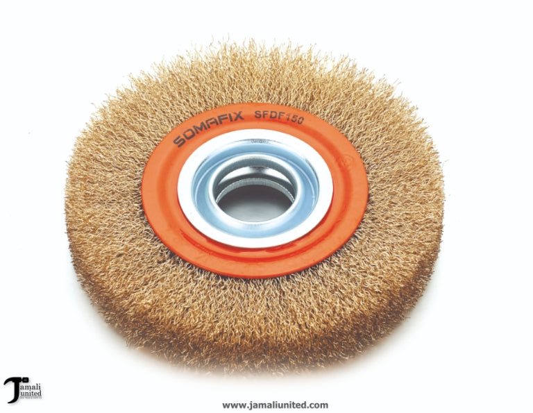 WHEEL BRUSH SOMAFIX 5" CRIMPED SFDF125
