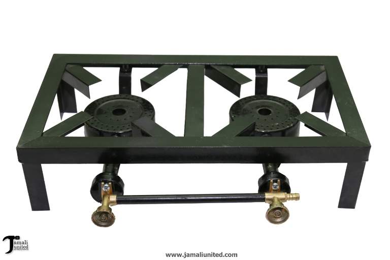 GAS STOVE WELDED DOUBLE MS 531452 WITH FITTINGS