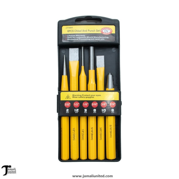 CHISEL COLD & PIN PUNCH 6 PCS SET 2603