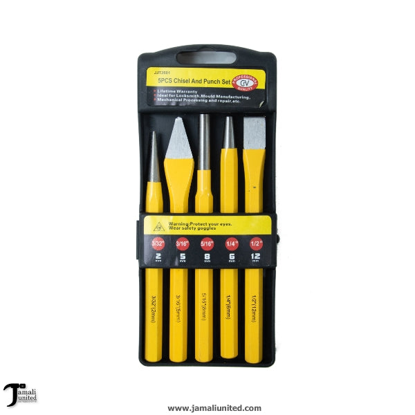 CHISEL COLD & CENTER PUNCH 5 PCS 2601