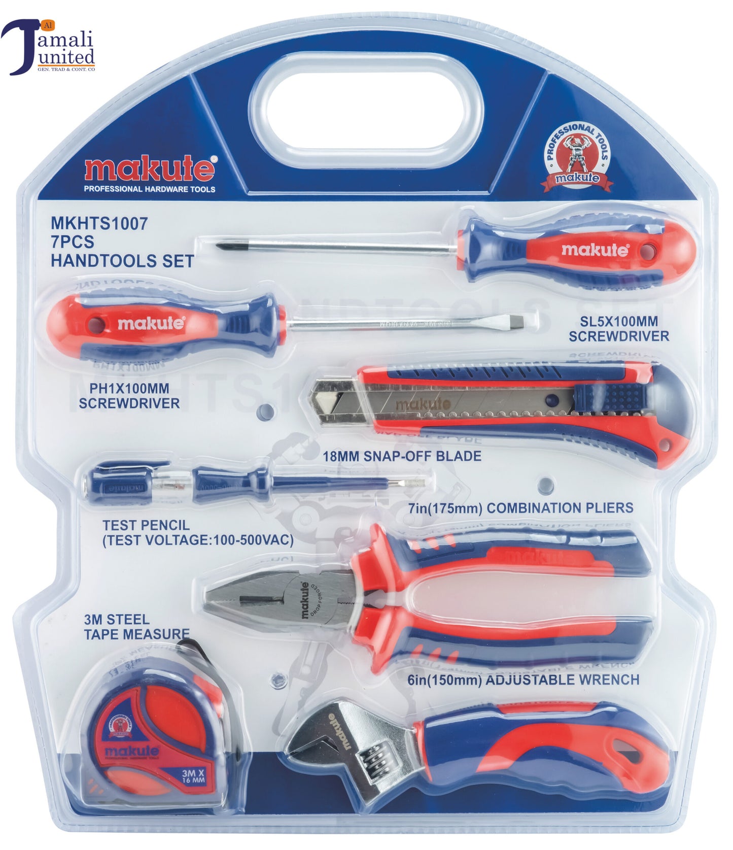 TOOL 7 PCS SET MKHTS1007 MAKUTE BLISTER PACKING
