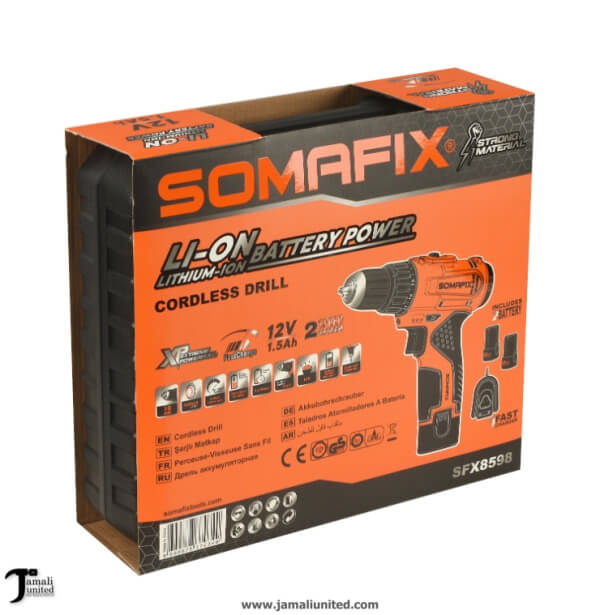 CORDLESS DRILL SOMAFIX 12V SFX8598