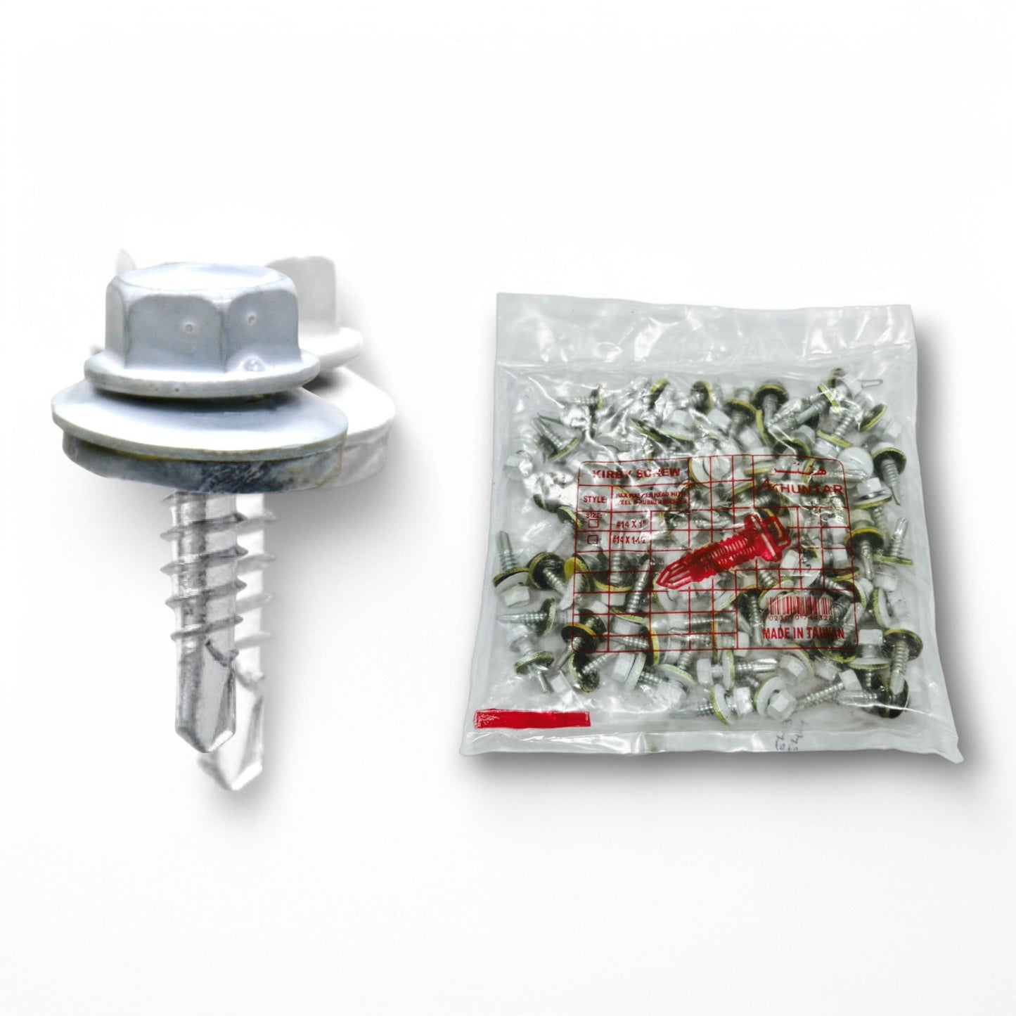 KIRBY SCREW HUNTAR WHITE 1" (80PCS/BAG)