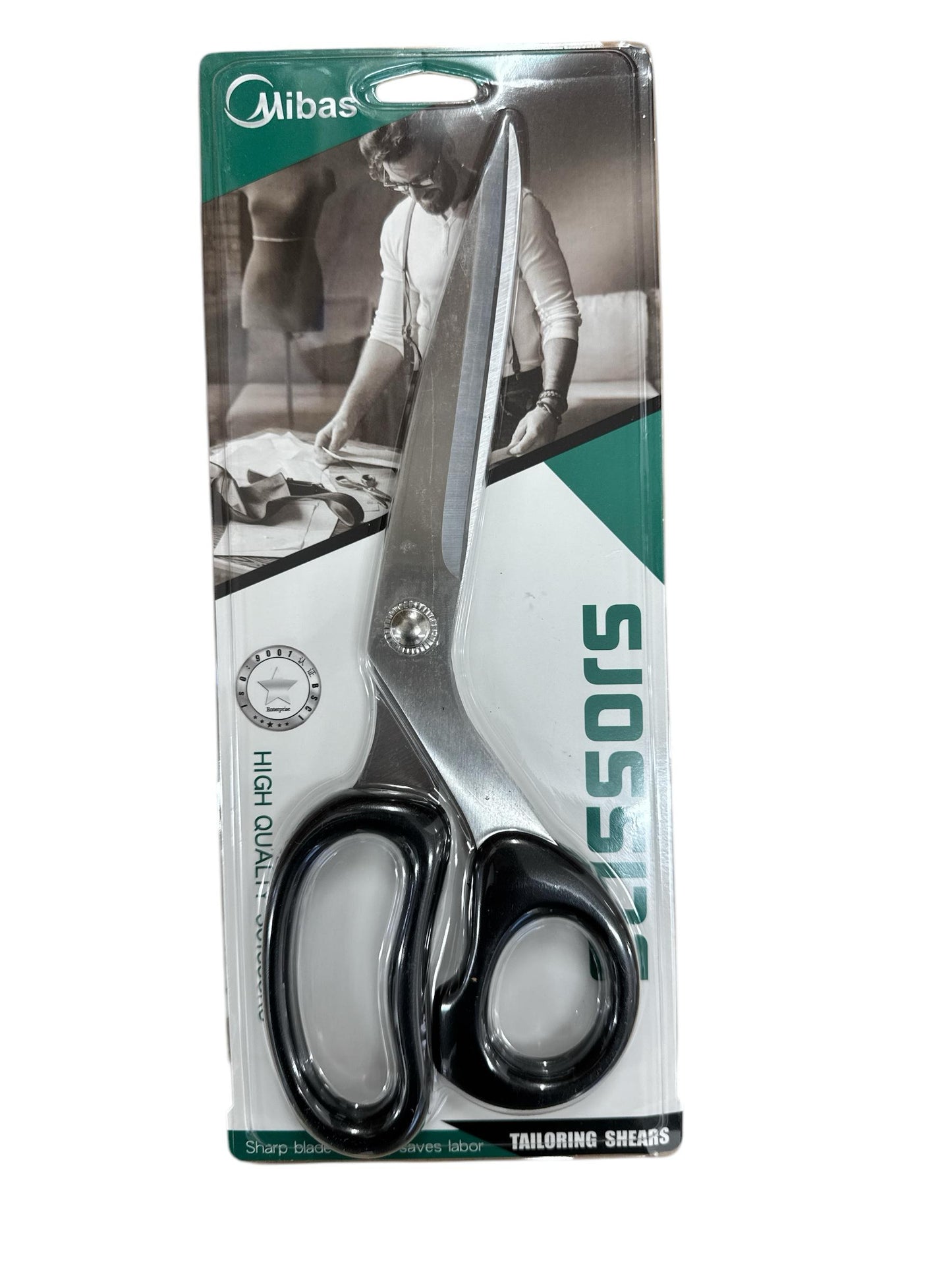 Scissor Tailor 10" Mibas Black Plastic Handle