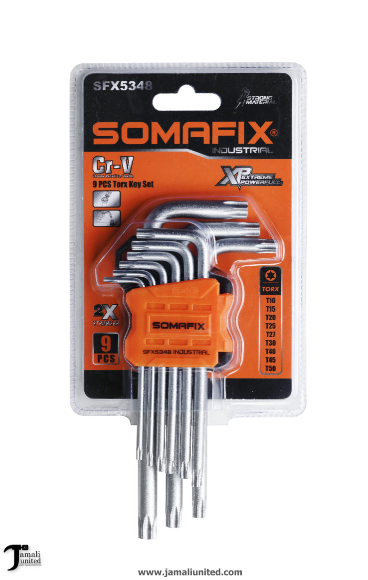 Allen Key Somafix 9 Pcs Set Torx SFX5348
