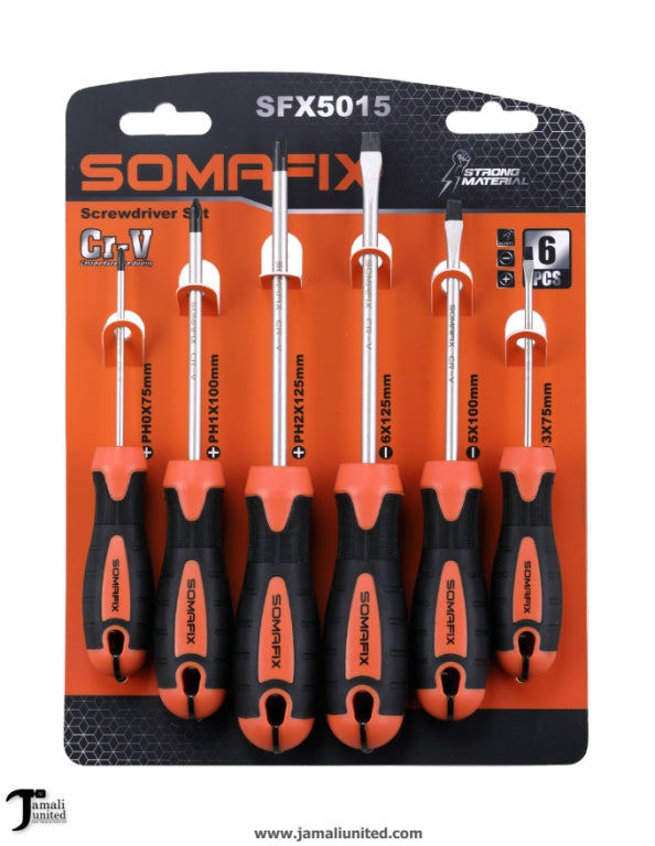 Screw Driver 6 Pcs Somafix SFX5015 Industrial