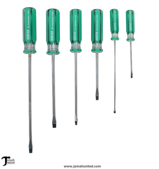 Screw Driver Huntar 6 Pcs Flat MS53610