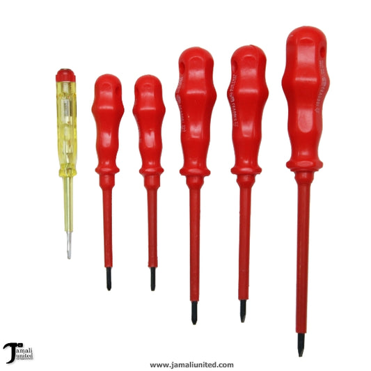 Screw Driver Insulated 6 Pcs With Tester