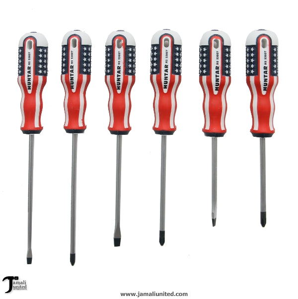 Screw Driver 6 Pcs Set American Huntar Ms 53607