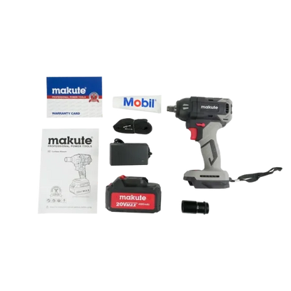 CORDLESS WRENCH MAKUTE CW003-BL 20V 2 BTRY