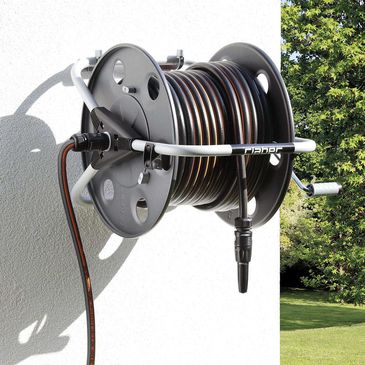 CLABER HOSE REEL METAL 40 - 8890 WALL MOUNTED (MADE IN ITALY)