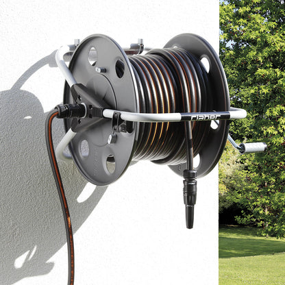 CLABER HOSE REEL METAL 40 - 8890 WALL MOUNTED (MADE IN ITALY)