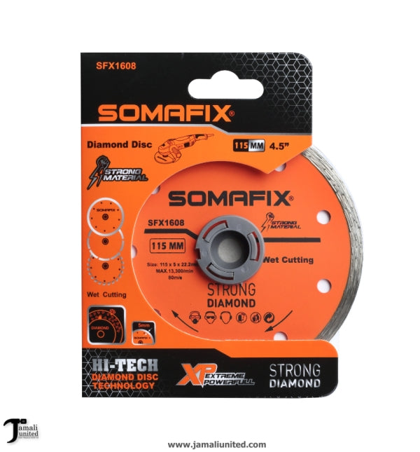 Diamond Blade Somafix 4.5" SFX1608 Wet Cutting