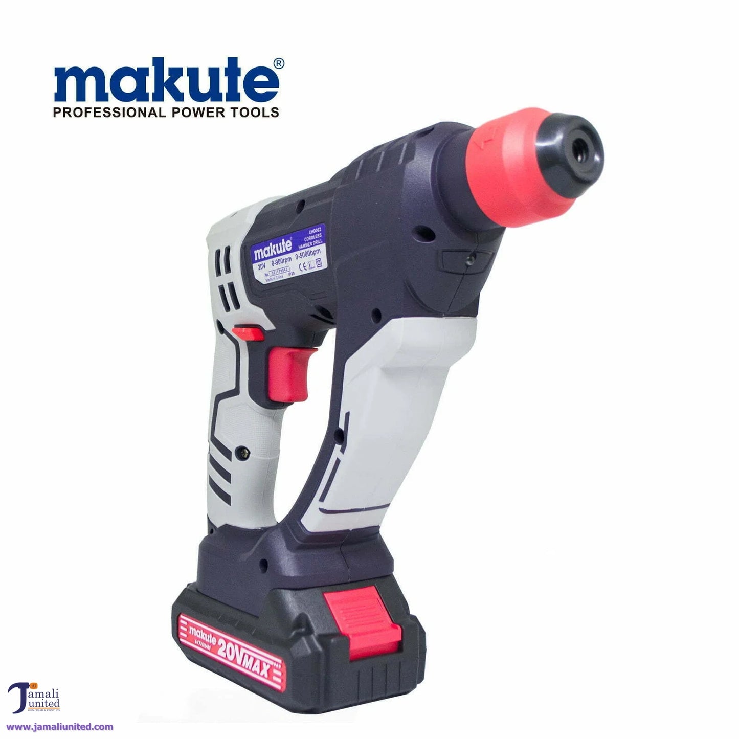 CORDLES HAMMER DRILL MAKUTE CHD002 2 BATTERY