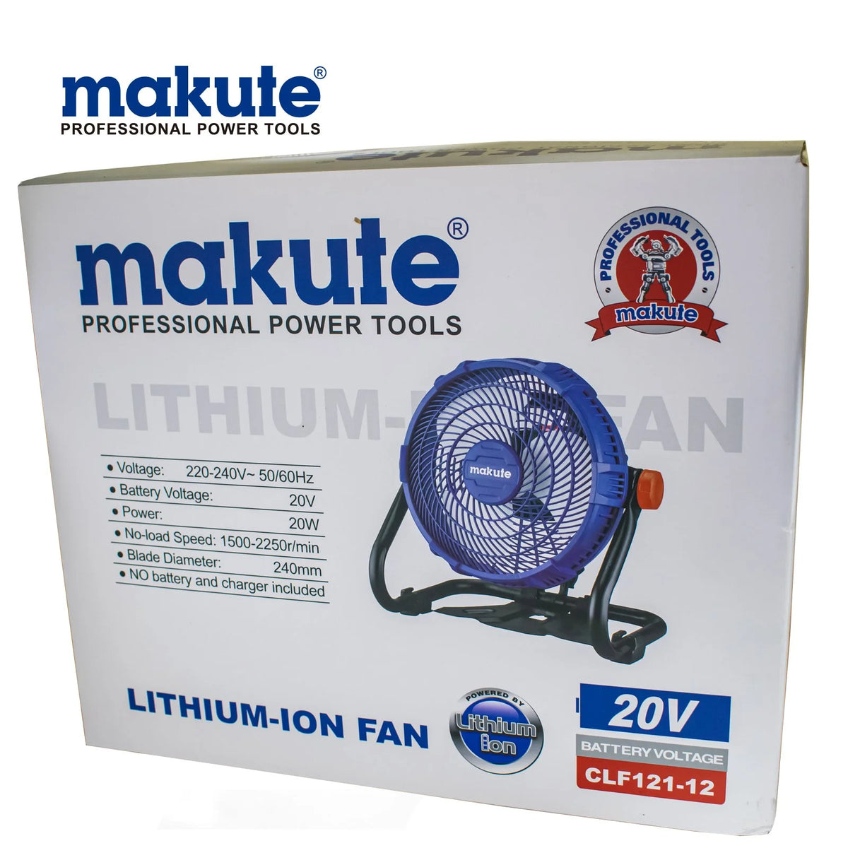 CORDLESS FAN MAKUTE CLF121-12 20V (1 BATTERY)