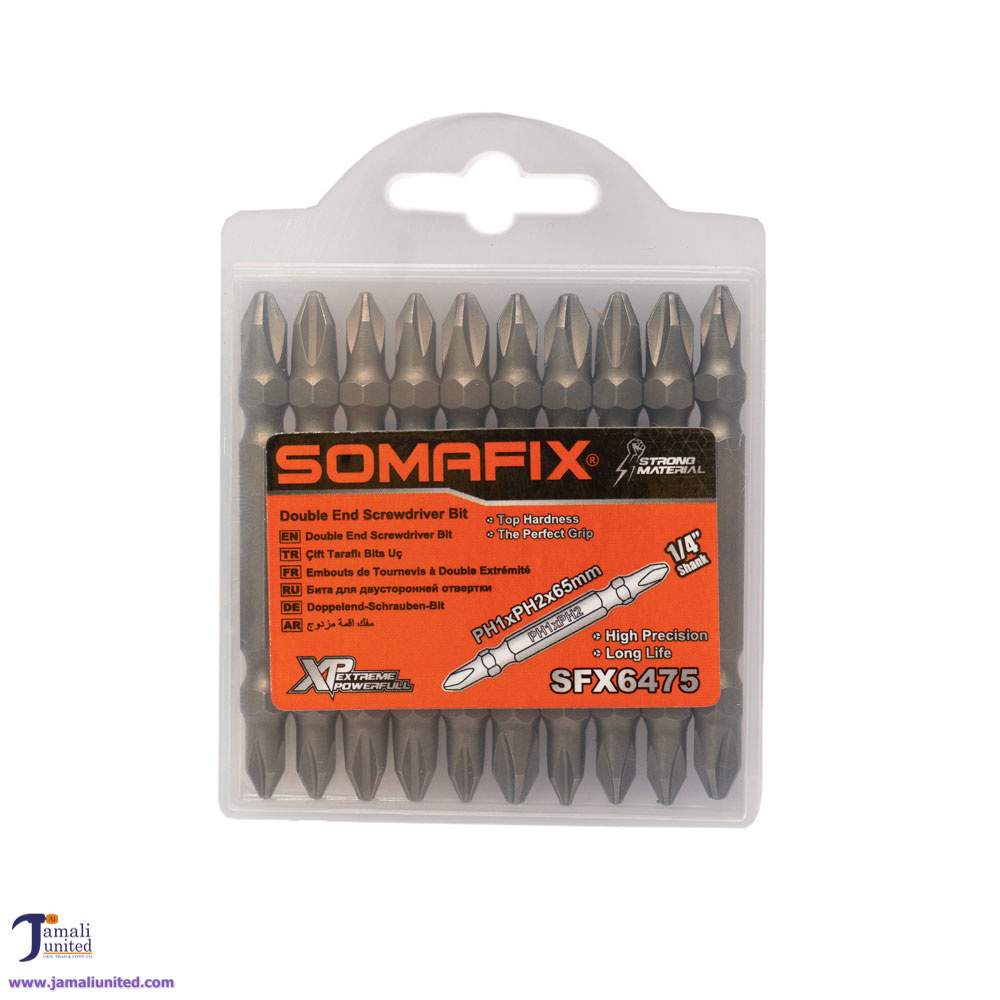 Screw Bit Somafix Ph1+Ph2 (+,+) (10 Pcs Set) SFX6475