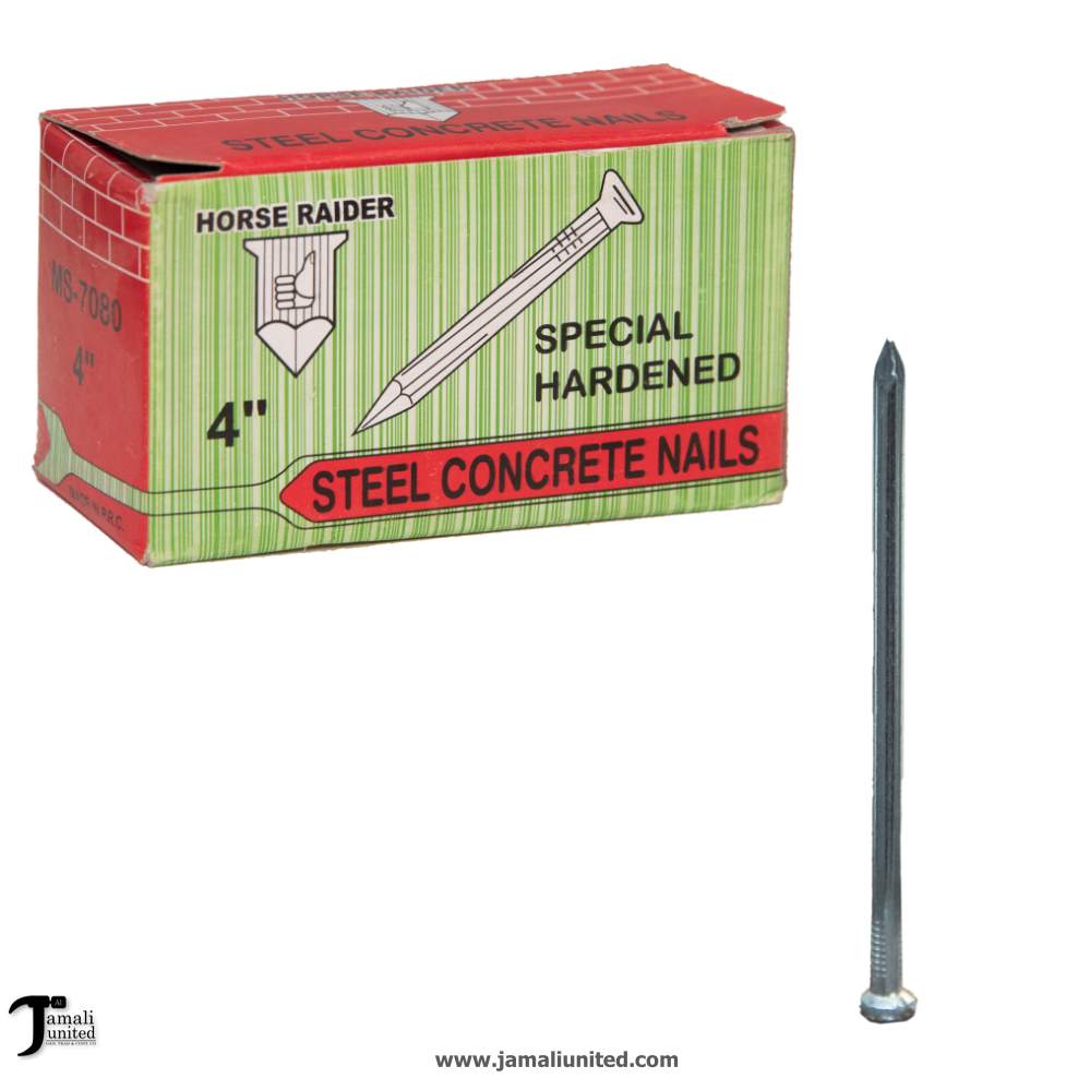 Steel Nail Concrete White