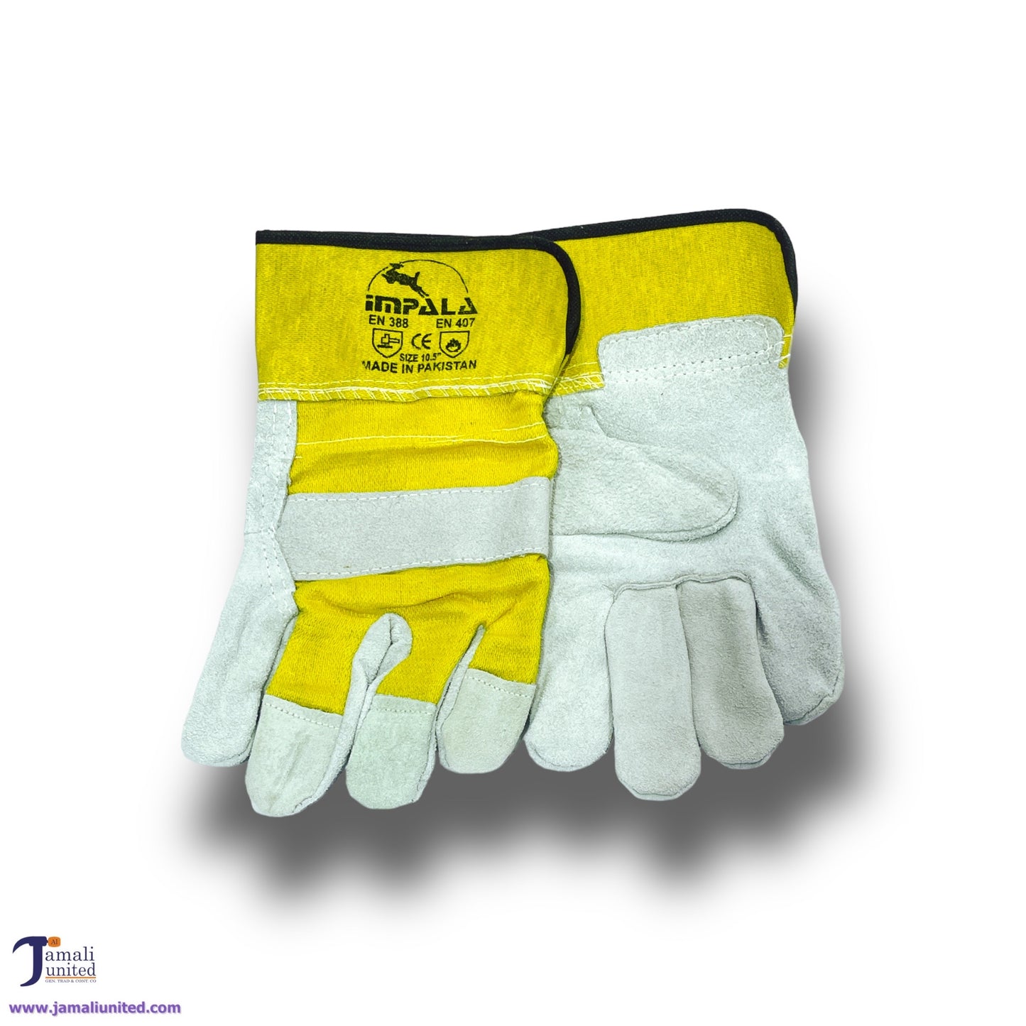 GLOVES WORKING YELLOW IMPALA 10.5" PAKISTAN