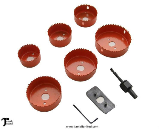 Hole Saw Set 9 Pcs Blister Cymate MS53754