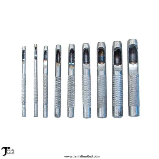 Punch Hole 9 Pcs Set 1/8"-1/2"