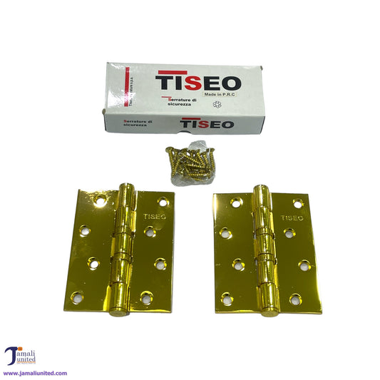 Hinges Gold Tiseo 4" X 3"