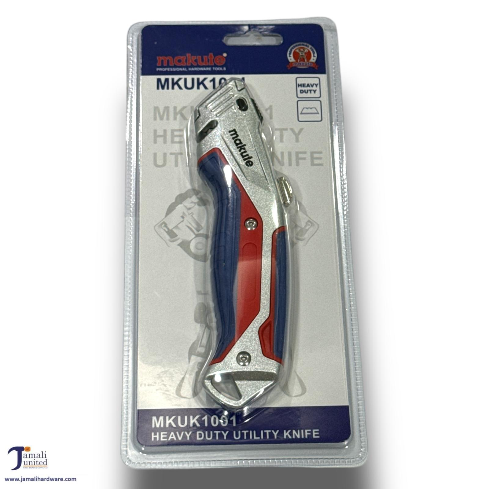 KNIFE UTILITY MAKUTE MKUK1001 H/D CHROME R/GRIP