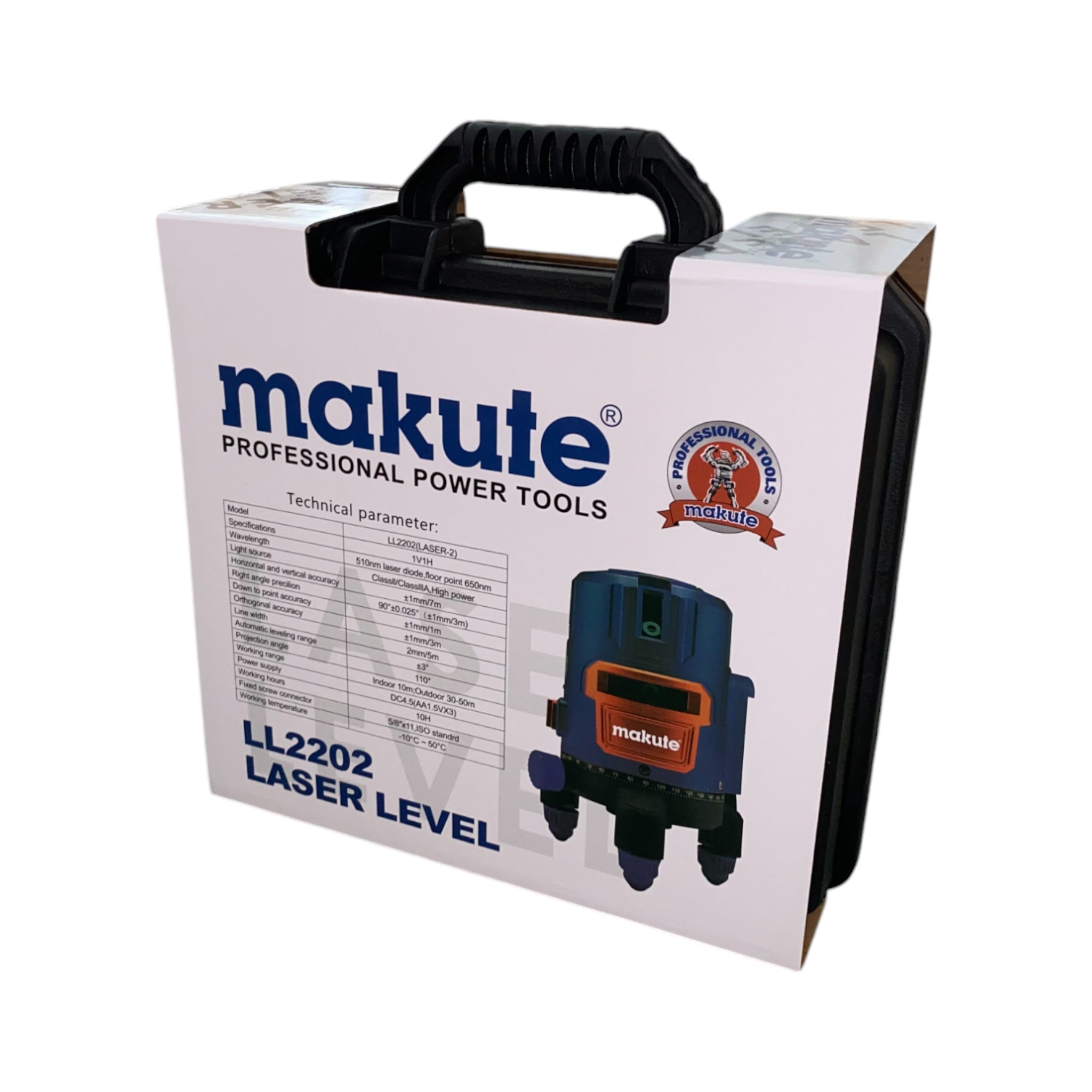 LASER LEVEL METER LL2202 2 LINES BLUE LIGHT MAKUTE