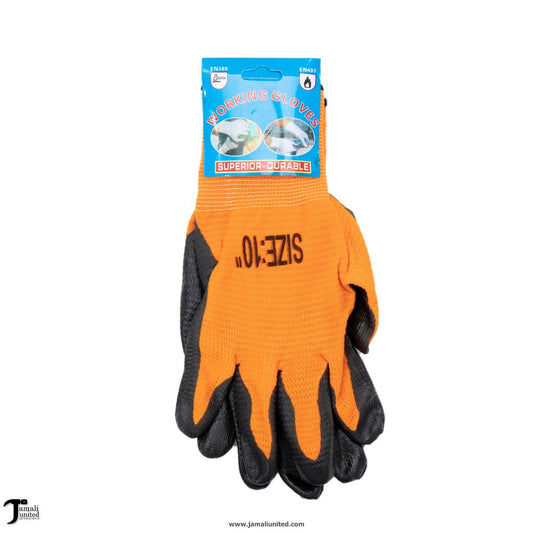 Gloves Palm Nylon MS53904 Orange/Black