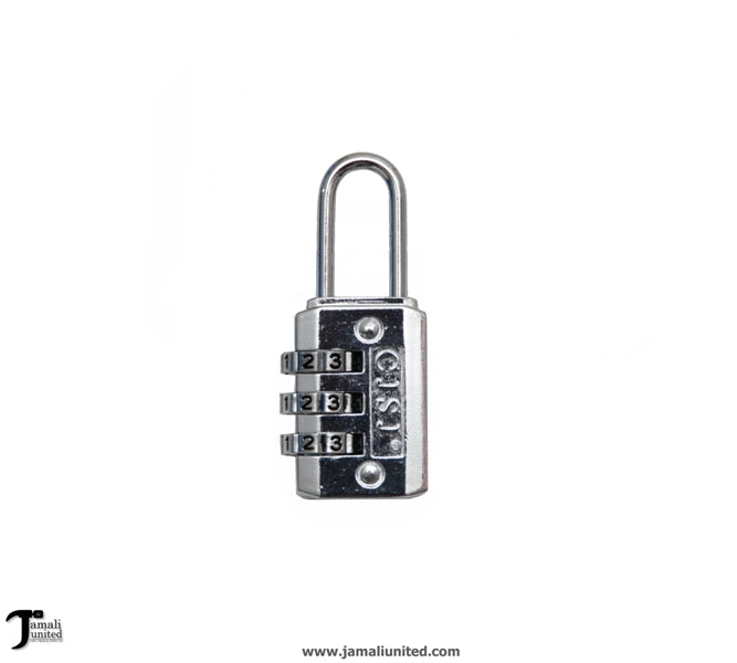 Pad Lock Number Chrome Small 17E