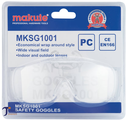 GOGGLES SAFETY CLEAR MKSG1001 MAKUTE
