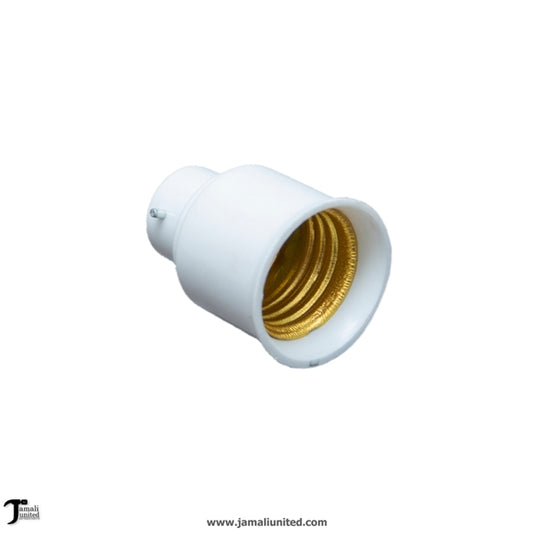 Lamp Holder B22 To E27 White