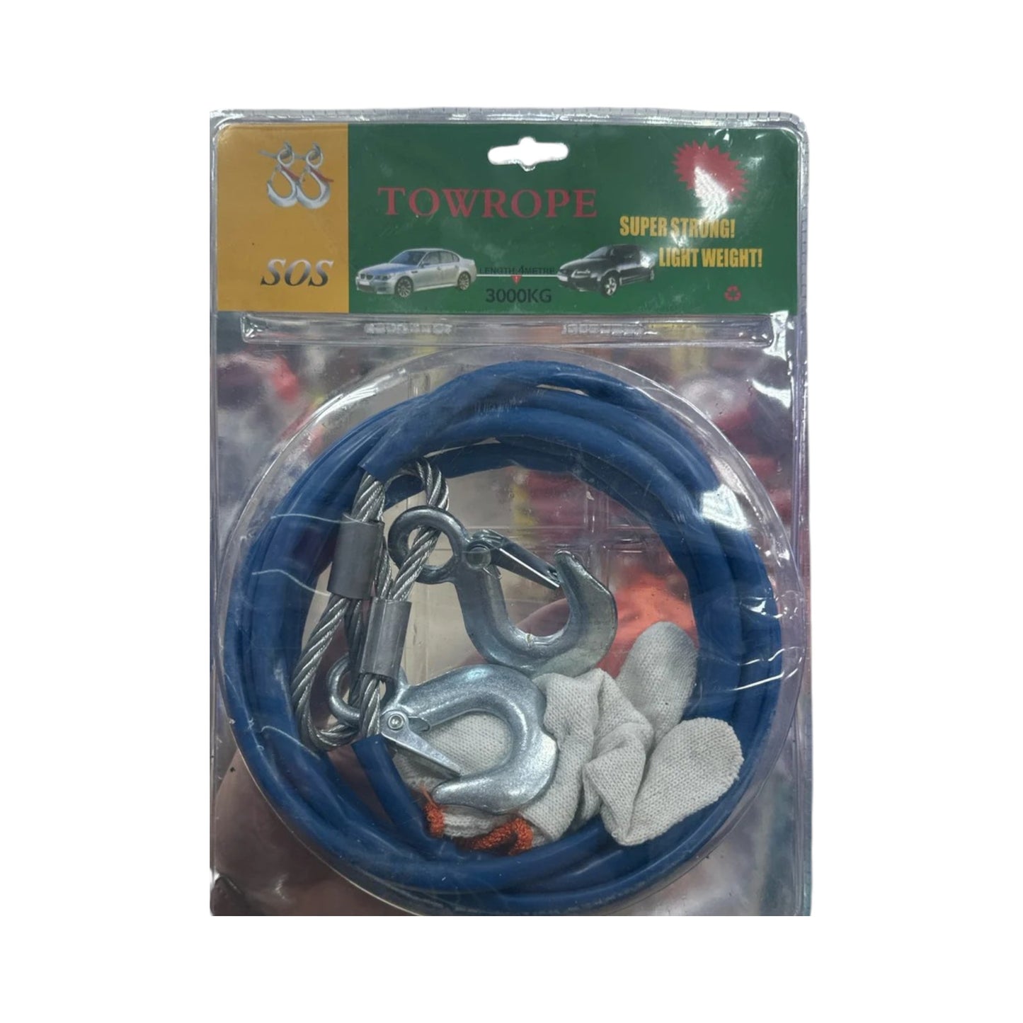 TOW ROPE STEEL WIRE 4 MTR