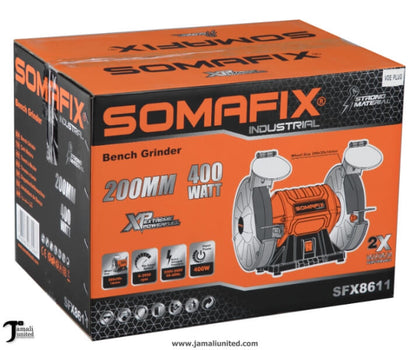 BENCH GRINDER SOMA FIX 8" BSSFX8611 400 W INDUSTRIAL