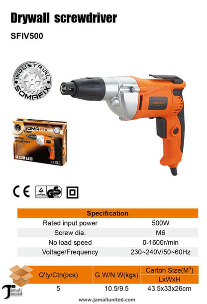 Drywall Screw Driver 500W SFIV500