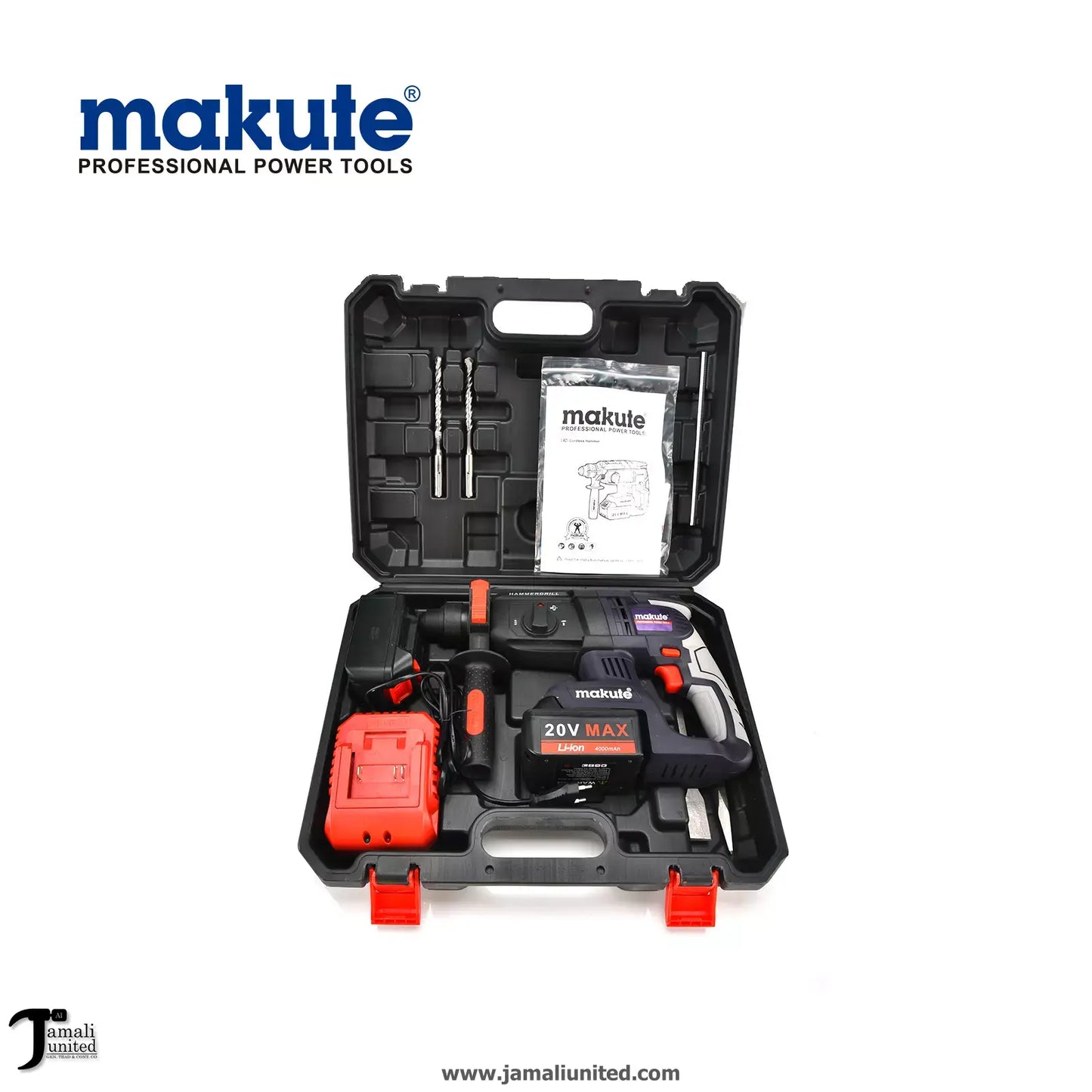 Cordles Hammer Drill Chd001 20V With 2 Battery Makute