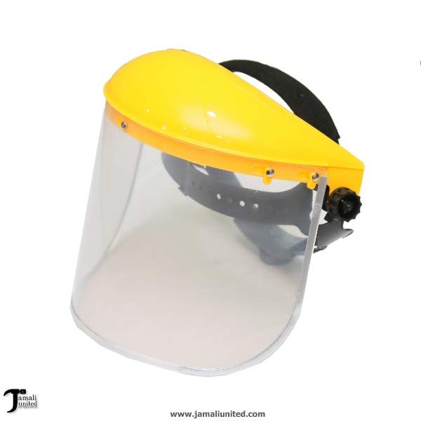 Face Sheild Clear With Yellow Top