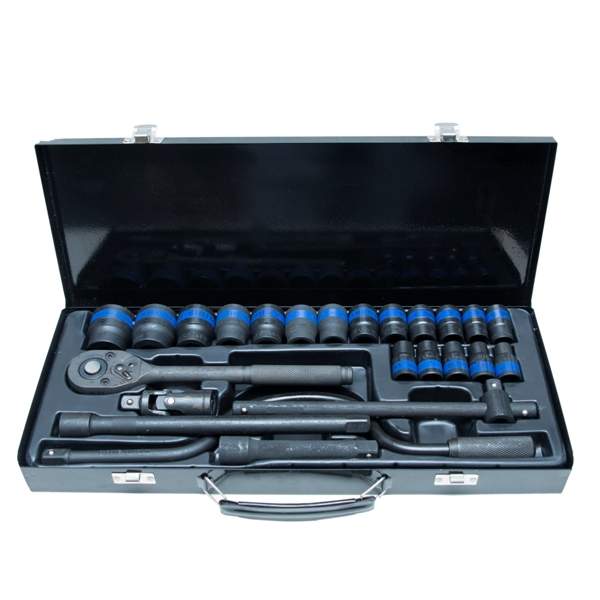 Socket Set 24 Pcs 1/2" Dr Black SR-1077