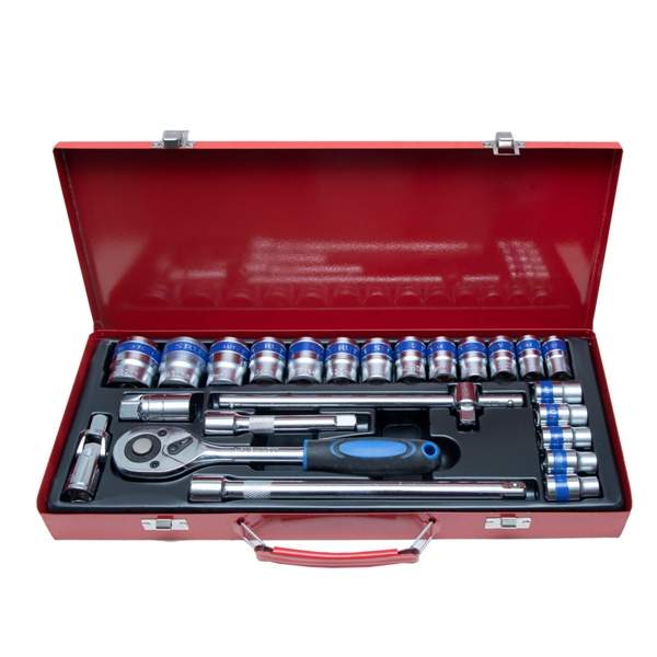 Socket Set 24 Pcs 1/2" Dr 12 Pt Srunv