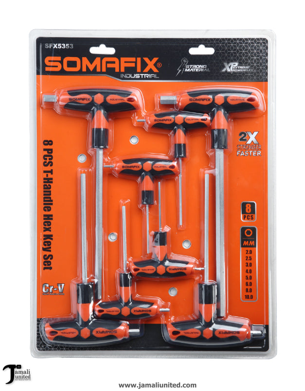 Alenkey Somafix 8 Pcs Flat T Handle SFX5353