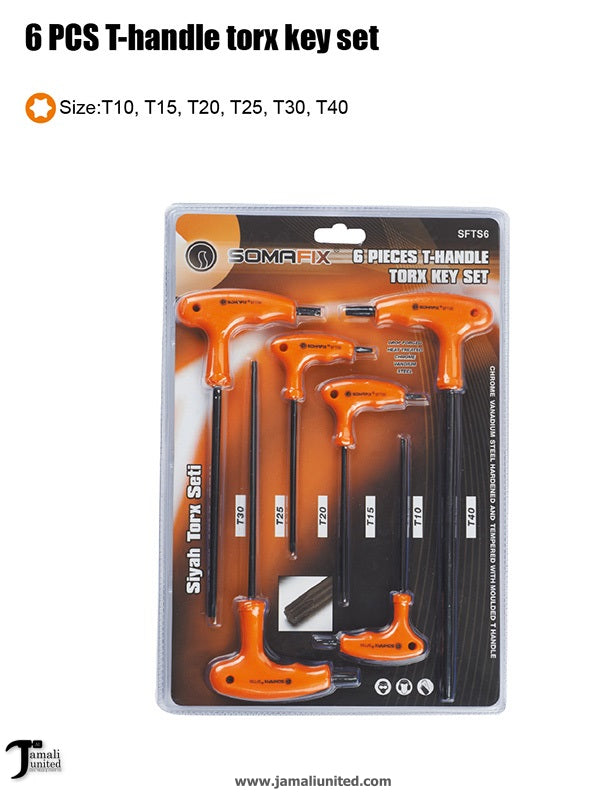 Alenkey Somafix 6 Pcs Torx T Handle SFTS6