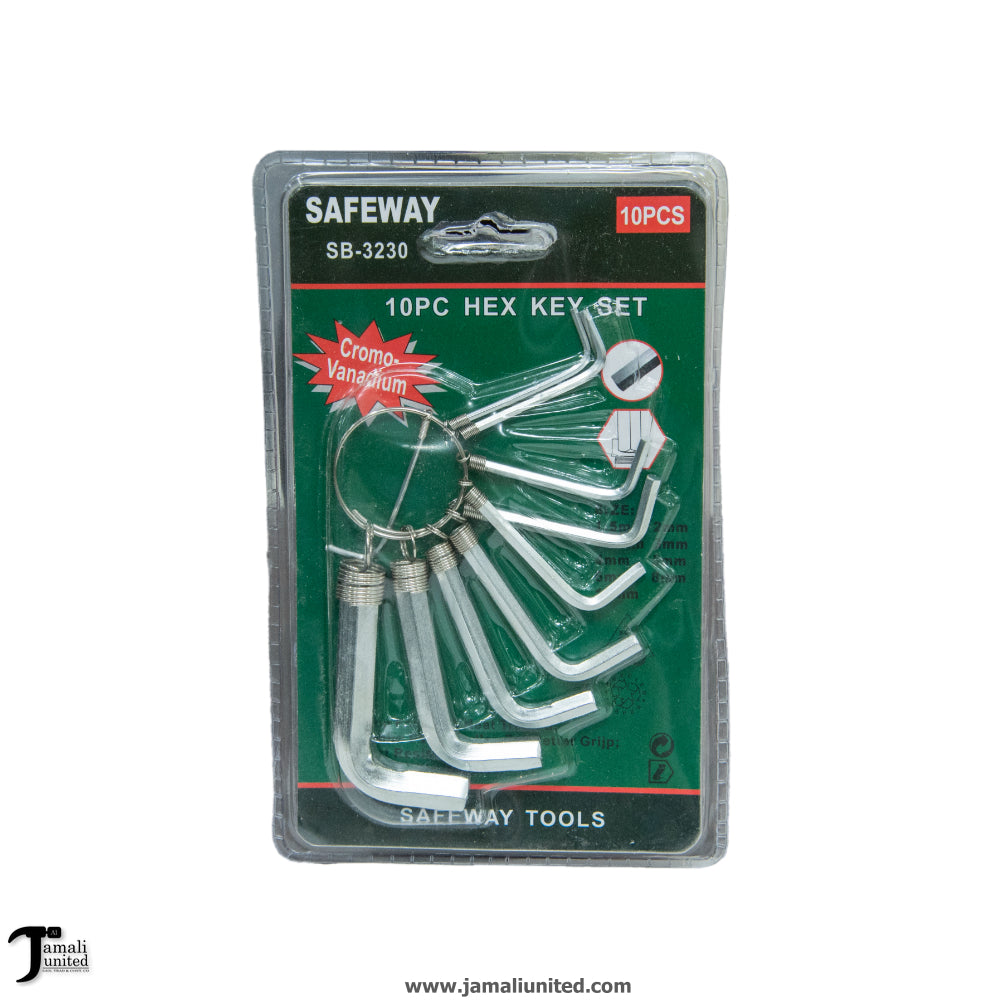 Alenkey 10Pcs Safeway Sb-5230 Chr / Blk