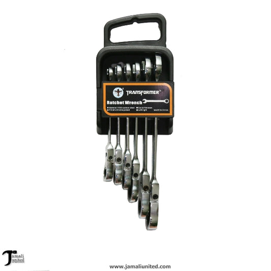 Ratchet Wranch Combination Set 6 Pcs Set Flexible Ms53288 (10-19Mm)