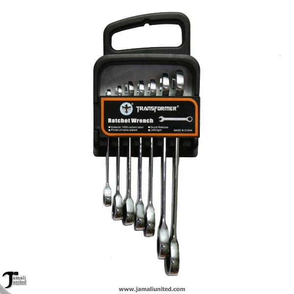 Ratchet Wranch Combination Set 7 Pcs (8-19Mm)