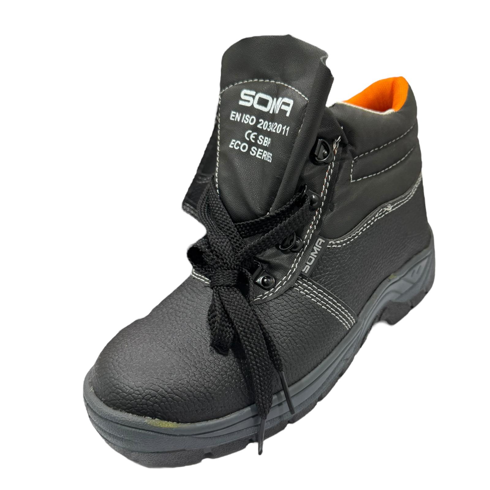 SAFETY SHOES BLACK SOMA