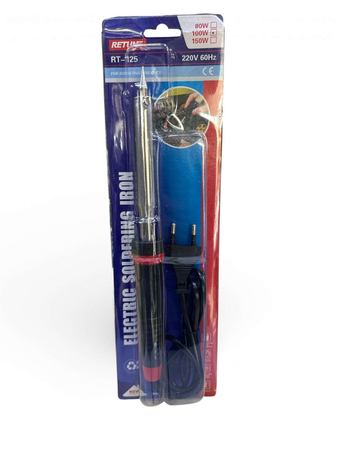 SOLDERING IRON 100W RED/BLACK HANDLE H/D