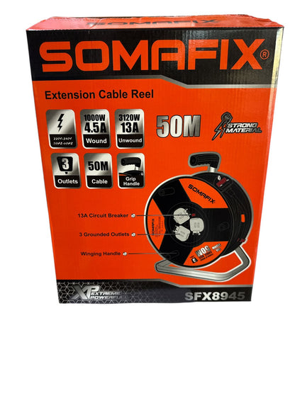 EXTENSION CABLE REEL 50MTR SOMAFIX BSSFX8945