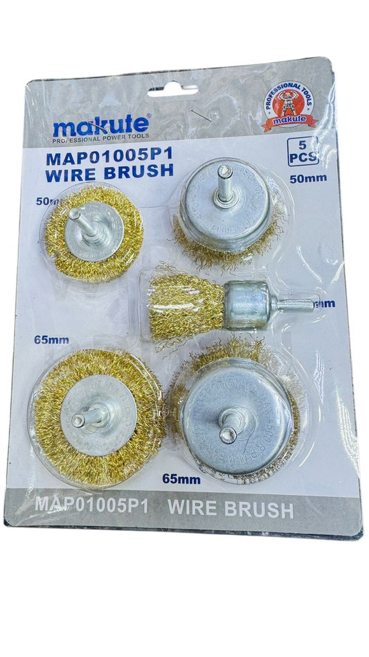 WIRE BRUSH 5 PCS SET MAKUTE MAP01005P1